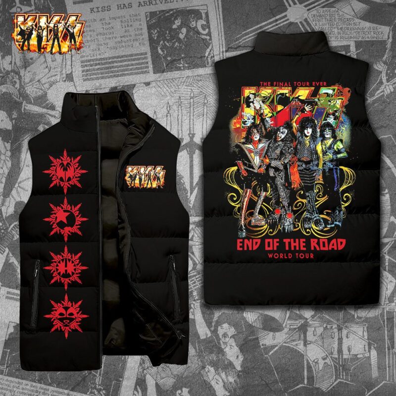 Kiss Band Music Sleeveless Coat Sleeveless Vest For Fan CCS4054