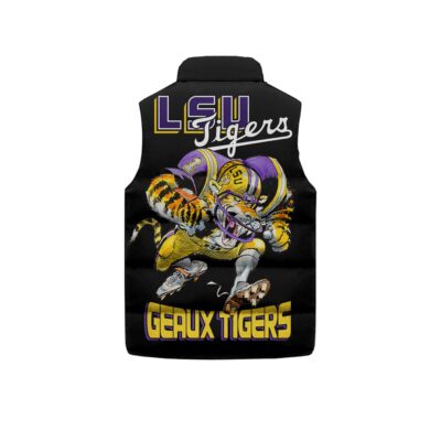 LSU Tigers football Sleeveless Coat Sleeveless Vest Gift For Fans CCS4181 2
