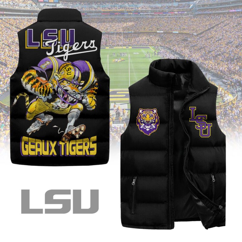 LSU Tigers football Sleeveless Coat Sleeveless Vest Gift For Fans CCS4181