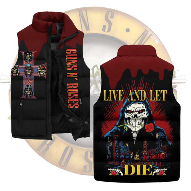 Live And Let Die Guns N' Roses Sleeveless Coat Sleeveless Vest Gift For Fans CCS4228