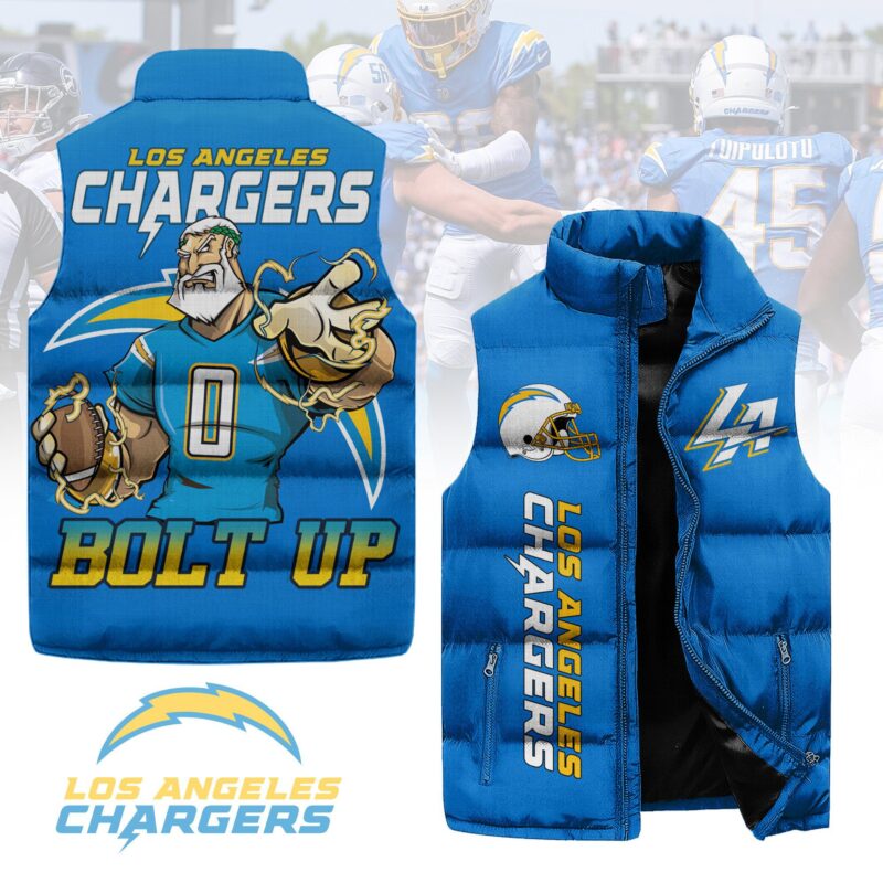 Los Angeles Chargers Sleeveless Coat Sleeveless Vest Gift For Fans