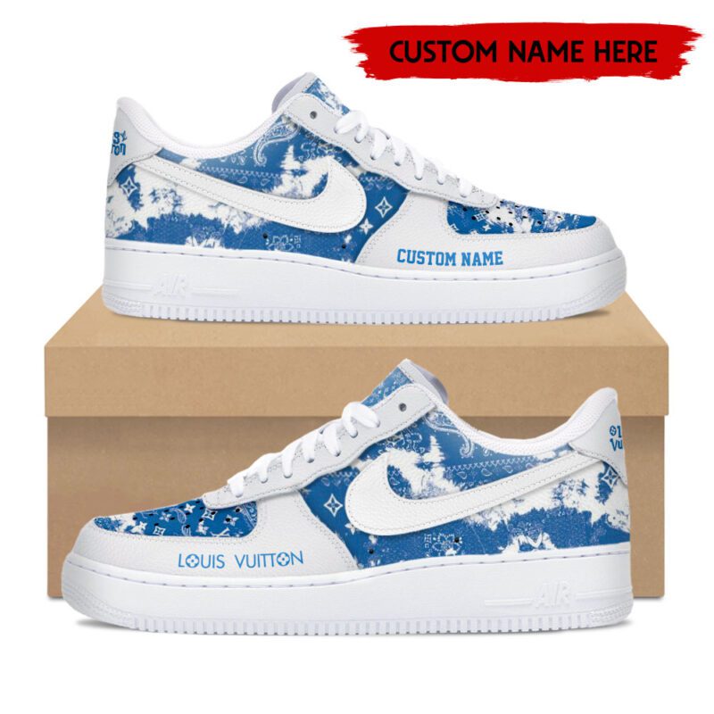 Louis Vuitton Pattern Luxury Air Force 1 Sneakers Limited AF1 Shoes OAF1029