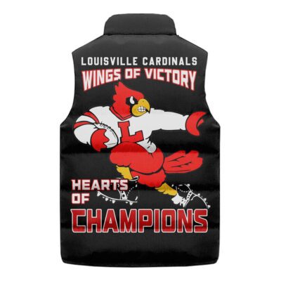 Louisville Cardinals football Sleeveless Coat Sleeveless Vest Gift For Fans CCS4105 2