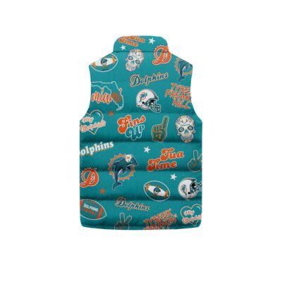 Miami Dolphins Sleeveless Coat Sleeveless Vest Gift For Fans CCS4221 2