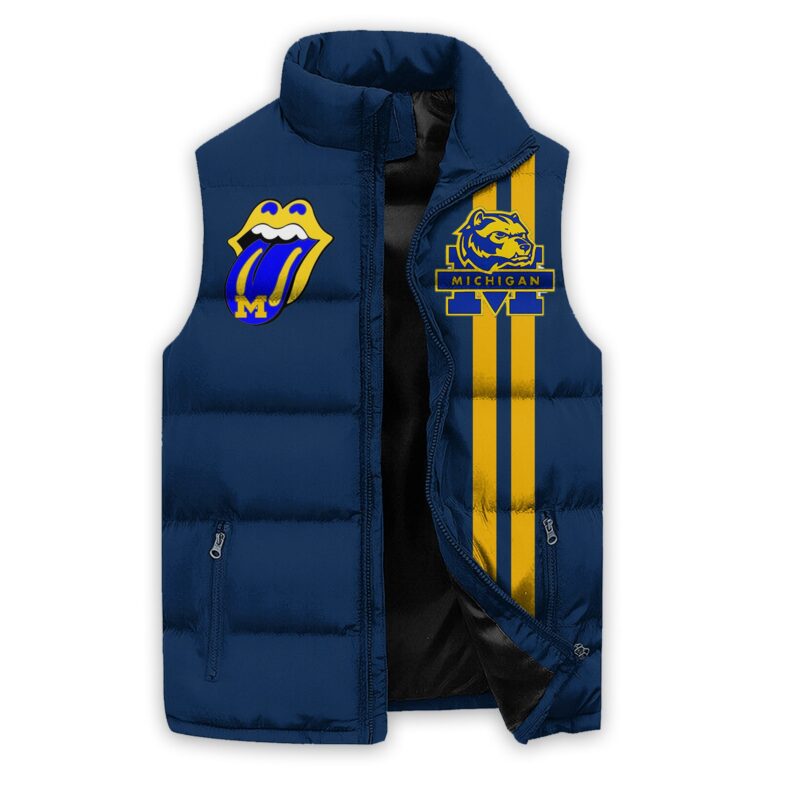 Michigan Wolverines football Sleeveless Coat Sleeveless Vest Gift For Fans CCS4112 1