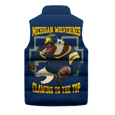 Michigan Wolverines football Sleeveless Coat Sleeveless Vest Gift For Fans CCS4112 2