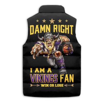Minnesota Vikings Sleeveless Coat Sleeveless Vest Gift For Fans CCS4168 2