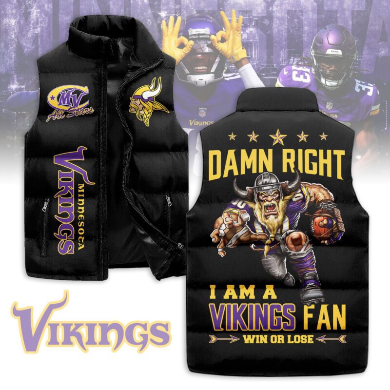 Minnesota Vikings Sleeveless Coat Sleeveless Vest Gift For Fans CCS4168