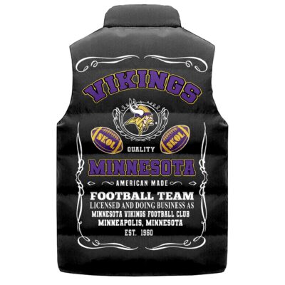 Minnesota Vikings Sleeveless Coat Sleeveless Vest Gift For Fans CCS4188 2