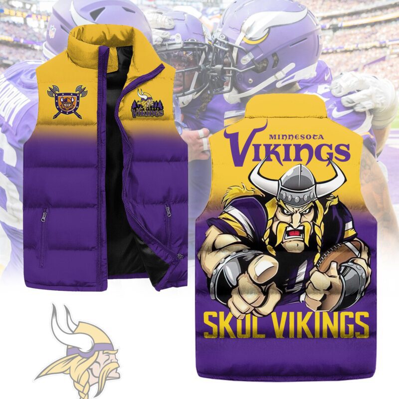 Minnesota Vikings Sleeveless Coat Sleeveless Vest Gift For Fans CCS4233