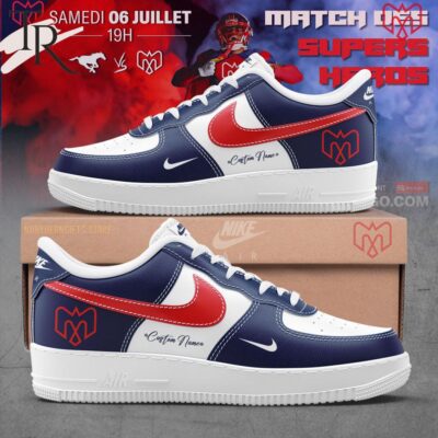 Montreal Alouettes Match Des Supers Heros Samedi 06 Juillet 19h Air Force 1 Sneaker AF1 Limited Shoes TRA1037