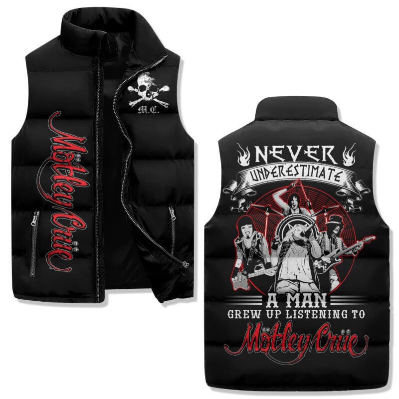 Motley Crue Music Sleeveless Coat Sleeveless Vest For Fan CCS4040