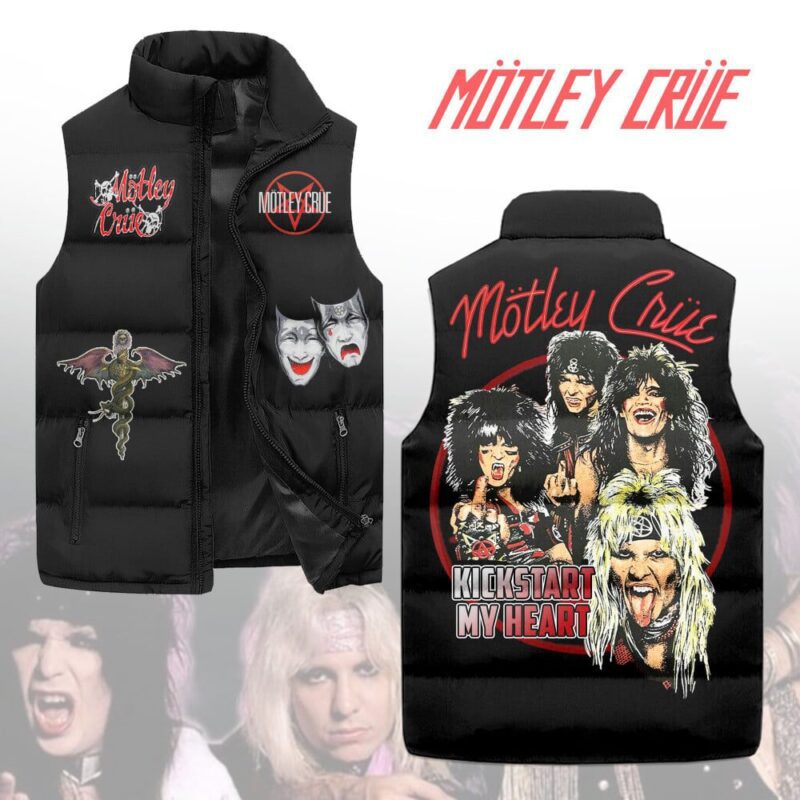 Motley Crue Music Sleeveless Coat Sleeveless Vest For Fan CCS4041