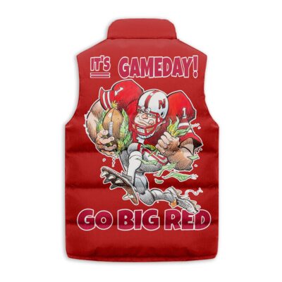 Nebraska Cornhuskers football Sleeveless Coat Sleeveless Vest Gift For Fans CCS4128 2