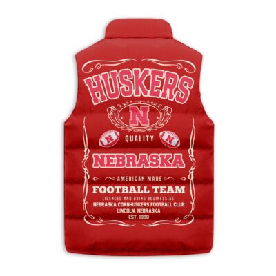 Nebraska Cornhuskers football Sleeveless Coat Sleeveless Vest Gift For Fans CCS4180 2