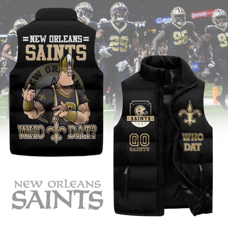 New Orleans Saints Sleeveless Coat Sleeveless Vest Gift For Fans CCS4177