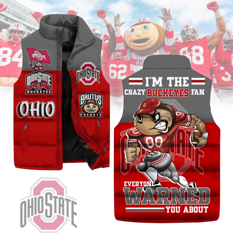 Ohio State Buckeyes baseball Sleeveless Coat Sleeveless Vest Gift For Fans CCS4219