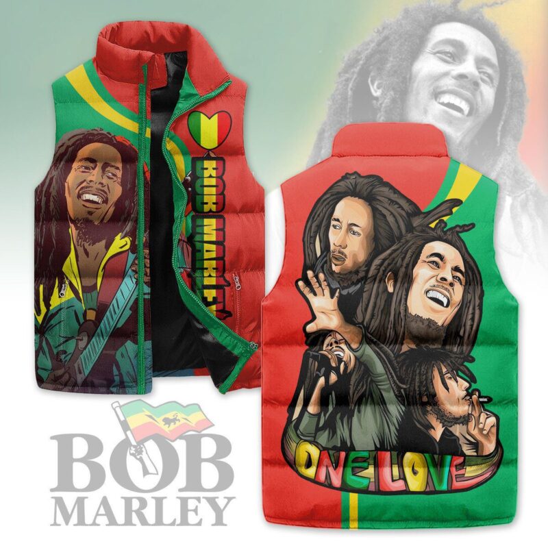 One Love Bob Marley Sleeveless Coat Sleeveless Vest Gift For Fans CCS4081