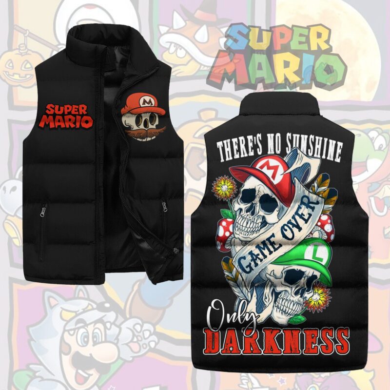 Only Darkness Super Mario Sleeveless Coat Sleeveless Vest Gift For Fans