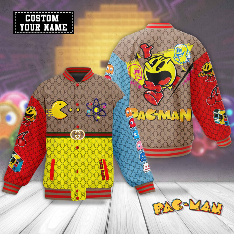 Pac Man x Gucci Baseball Jacket For Fan CFB1689