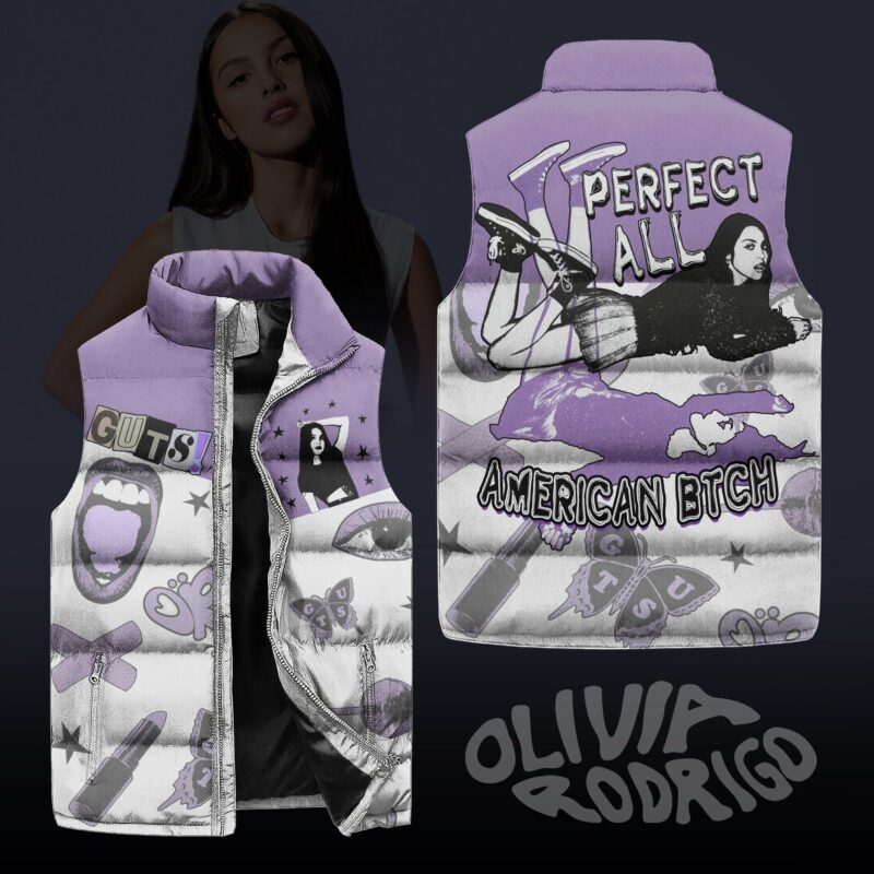 Perfect All American Bitch Olivia Rodrigo Sleeveless Coat Sleeveless Vest Gift For Fans