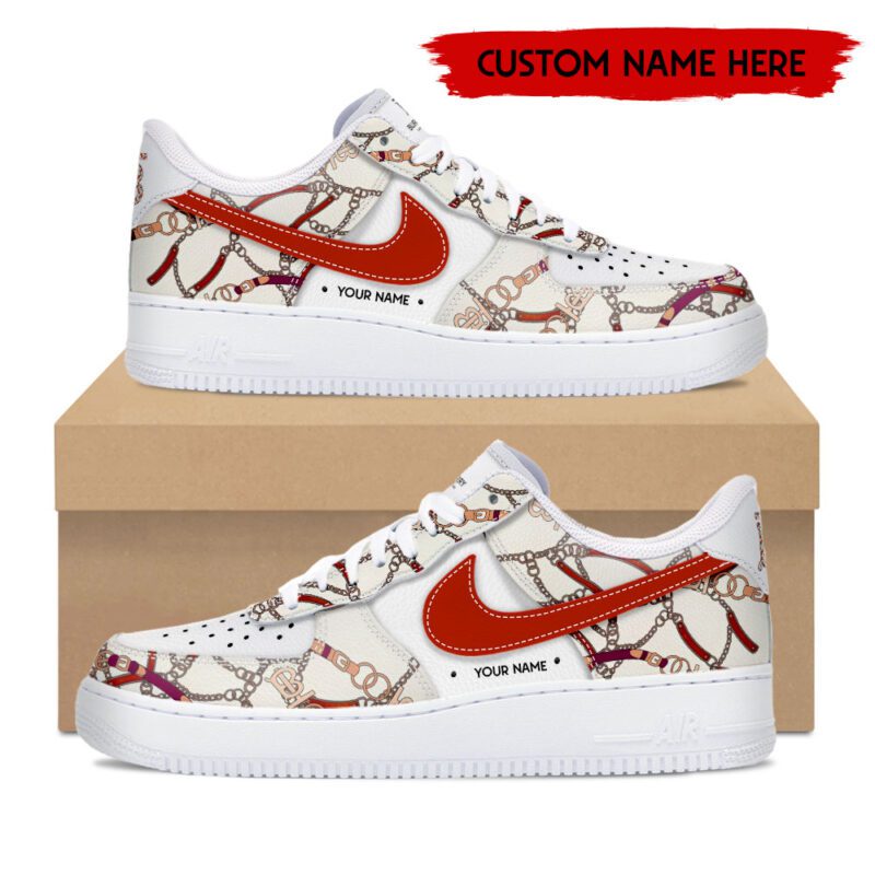 Personalized Burberry Luxury Air Force 1 Sneakers Limited AF1 Shoes OAF1001