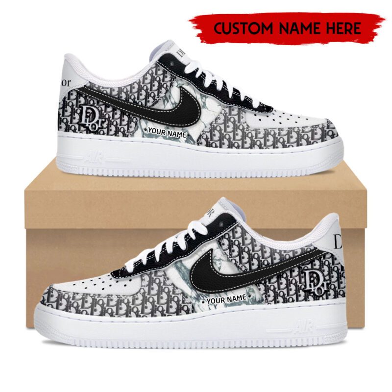 Personalized Christian Dior Luxury Air Force 1 Sneakers Limited AF1 Shoes OAF1004