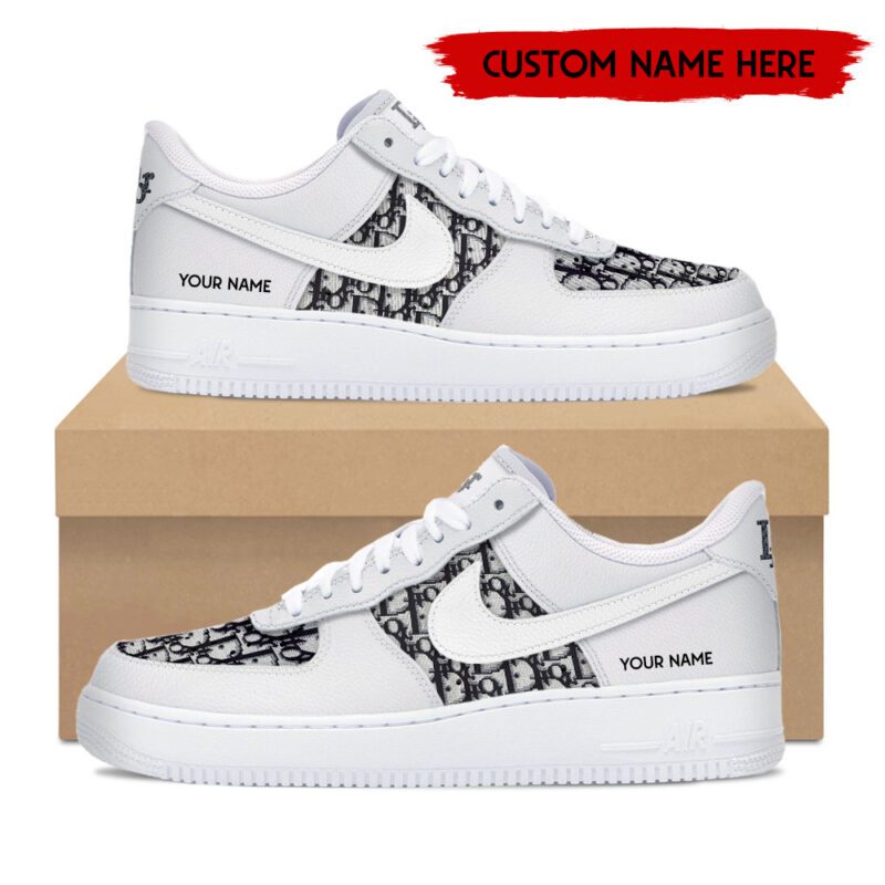 Personalized Christian Dior Luxury Air Force 1 Sneakers Limited AF1 Shoes OAF1005