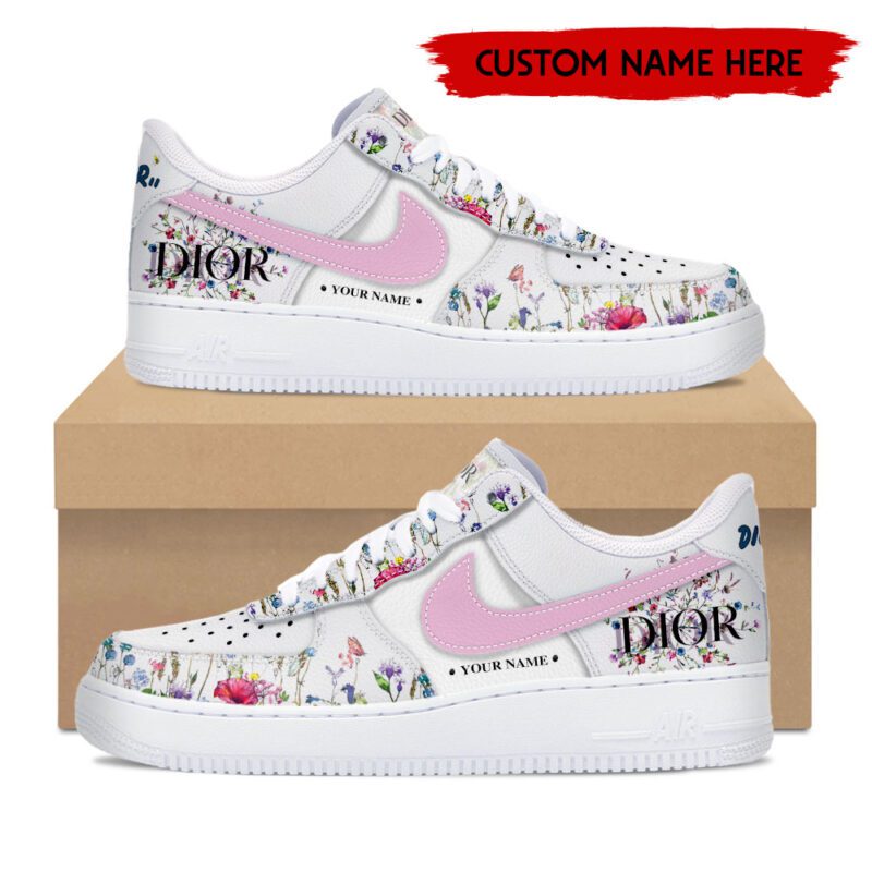 Personalized Christian Dior Luxury Air Force 1 Sneakers Limited AF1 Shoes OAF1007