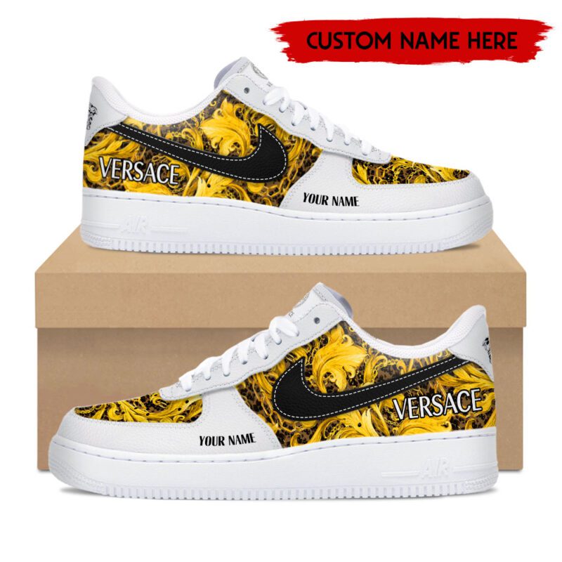 Personalized Versace Luxury Air Force 1 Sneakers Limited AF1 Shoes OAF1018