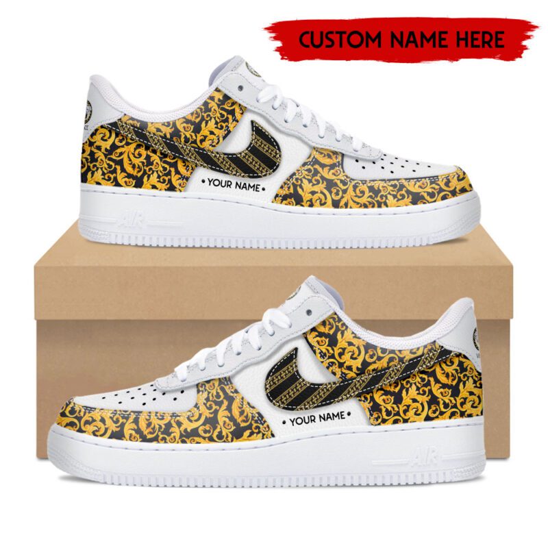 Personalized Versace Luxury Air Force 1 Sneakers Limited AF1 Shoes OAF1020