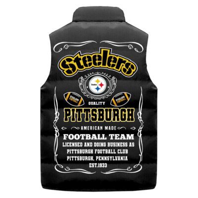Pittsburgh Steelers Sleeveless Coat Sleeveless Vest Gift For Fans CCS4122 2