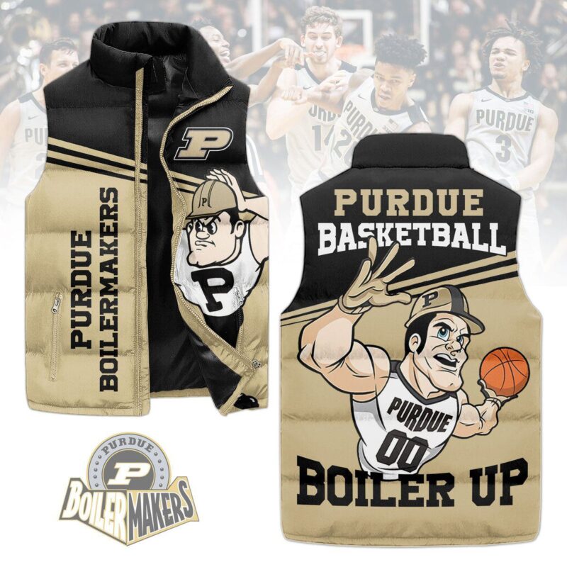 Purdue Boilermakers men's basketball Sleeveless Coat Sleeveless Vest Gift For Fans CCS4092