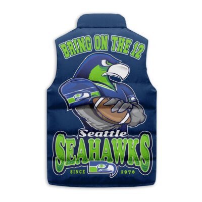 Seattle Seahawks Sleeveless Coat Sleeveless Vest Gift For Fans 2