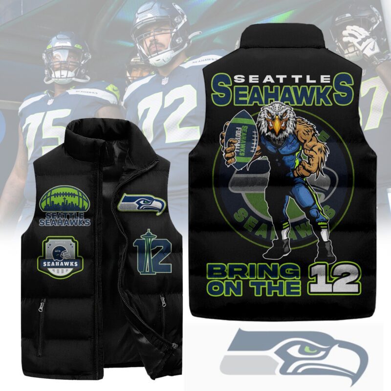 Seattle Seahawks Sleeveless Coat Sleeveless Vest Gift For Fans CCS4193