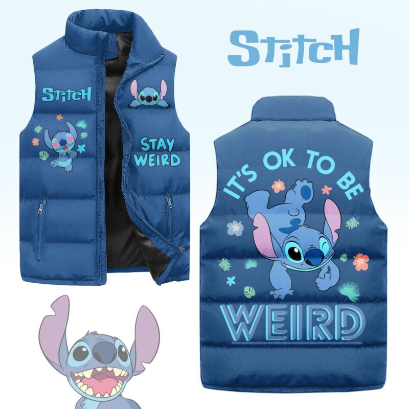 Stitch (Lilo & Stitch) Sleeveless Coat Sleeveless Vest Gift For Fans CCS4201