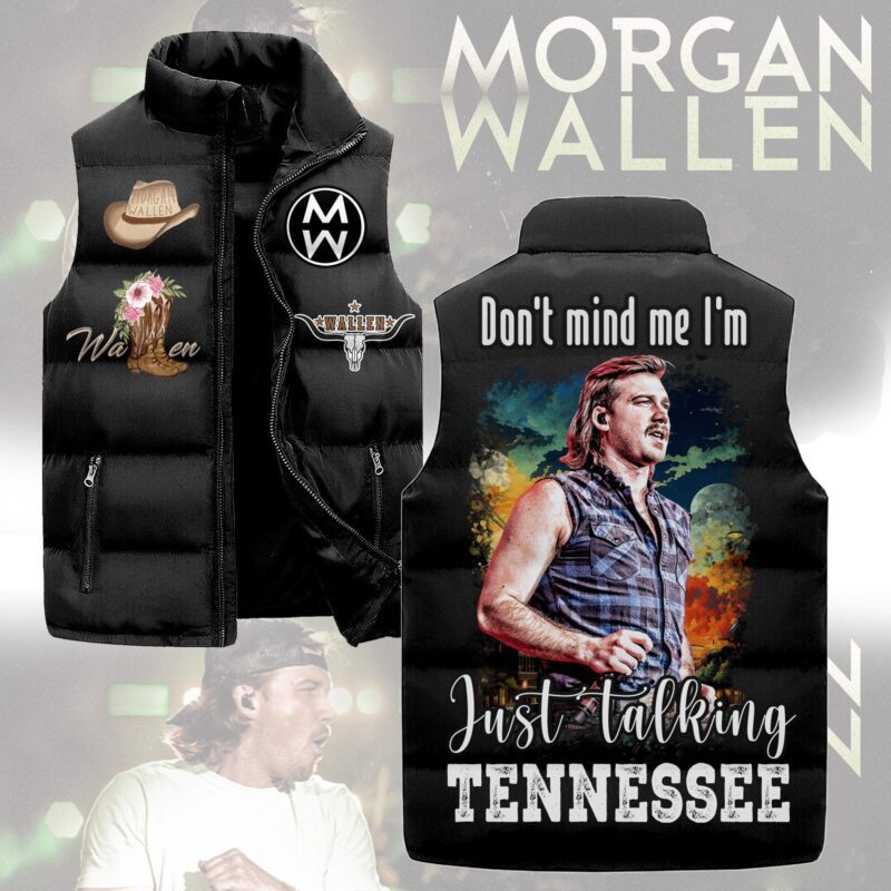 Talkin' Tennessee Morgan Wallen Sleeveless Coat Sleeveless Vest Gift For Fans CCS4148