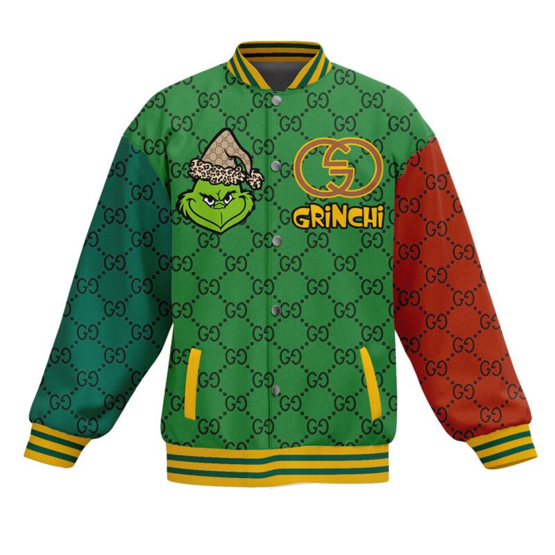 The Grinch x Gucci Baseball Jacket For Fan CFB1525 1
