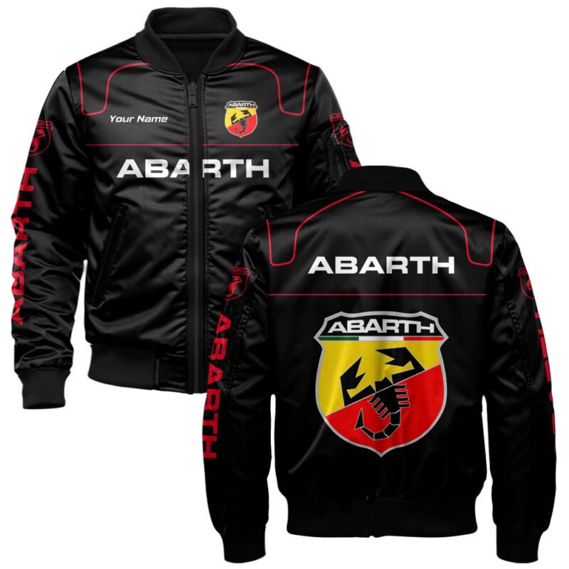 Abarth Bomber Jacket For Car-Racing Fans LBB1158