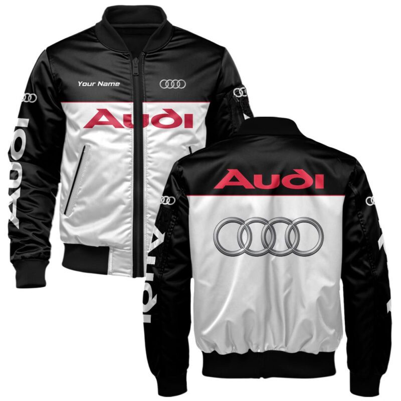 Audi Bomber Jacket For Car-Racing Fans LBB1002