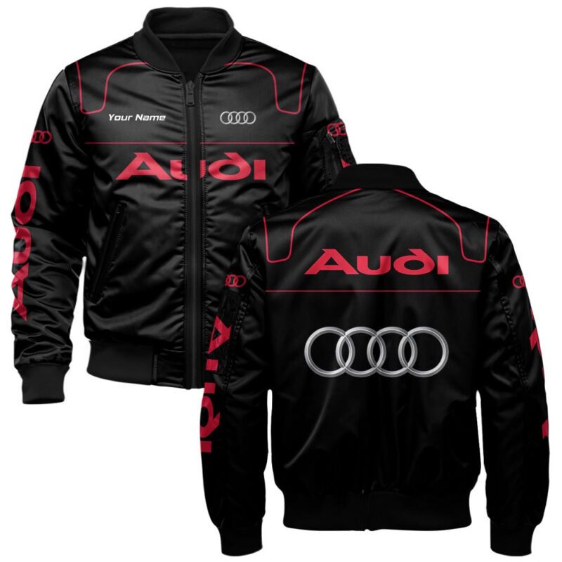 Audi Bomber Jacket For Car-Racing Fans LBB1086