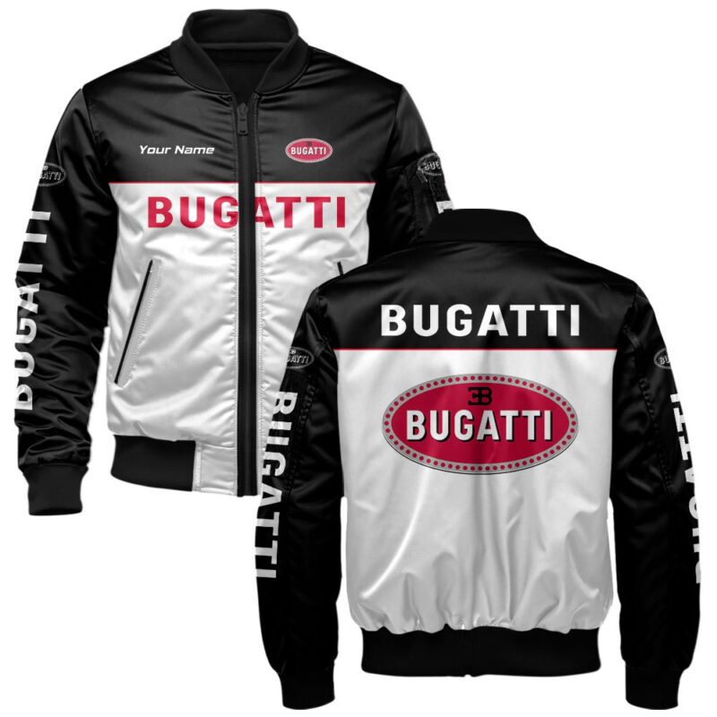 Bugatti Bomber Jacket For Car-Racing Fans LBB1031