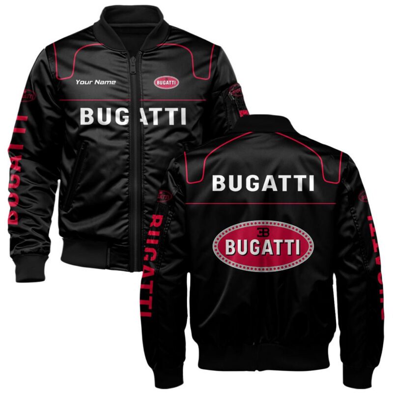 Bugatti Bomber Jacket For Car-Racing Fans LBB1137