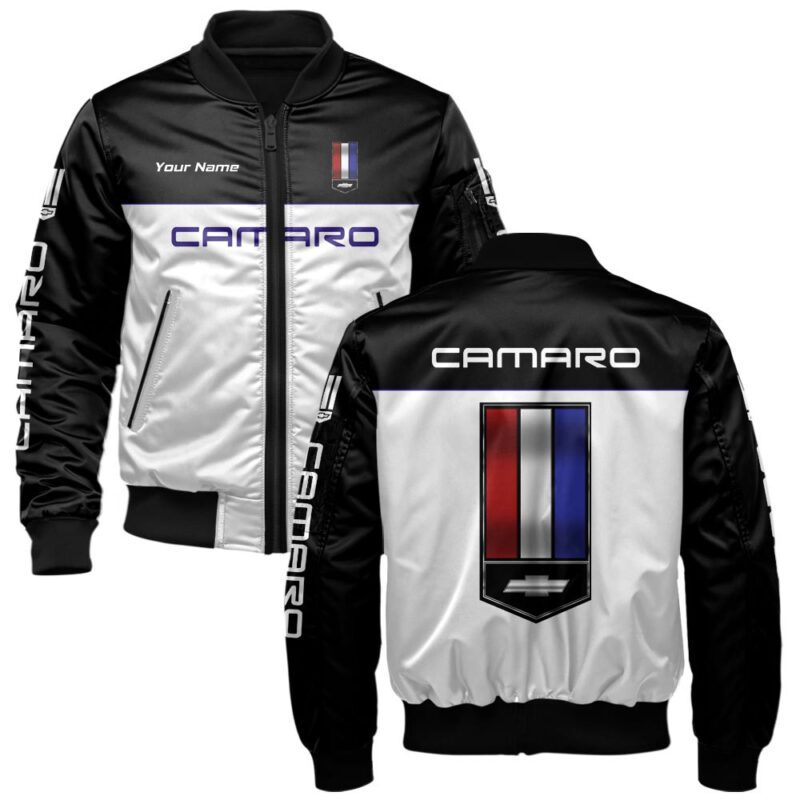 Chevrolet Camaro Bomber Jacket For Car-Racing Fans LBB1022