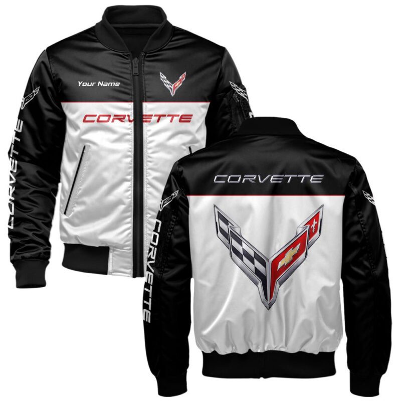 Chevrolet Corvette Bomber Jacket For Car-Racing Fans LBB1010