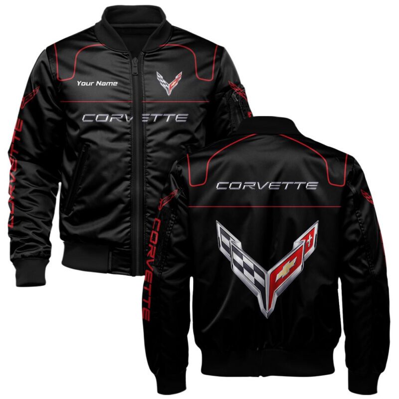 Chevrolet Corvette Bomber Jacket For Car-Racing Fans LBB1093