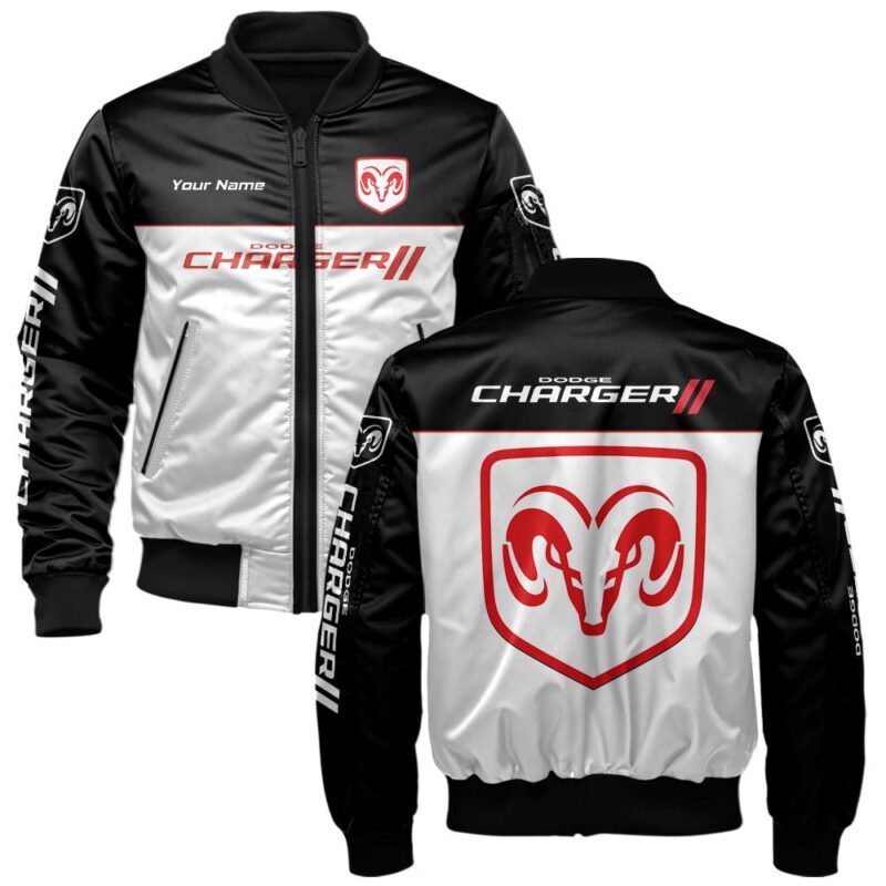 Dodge Charger Bomber Jacket For Car-Racing Fans LBB1050