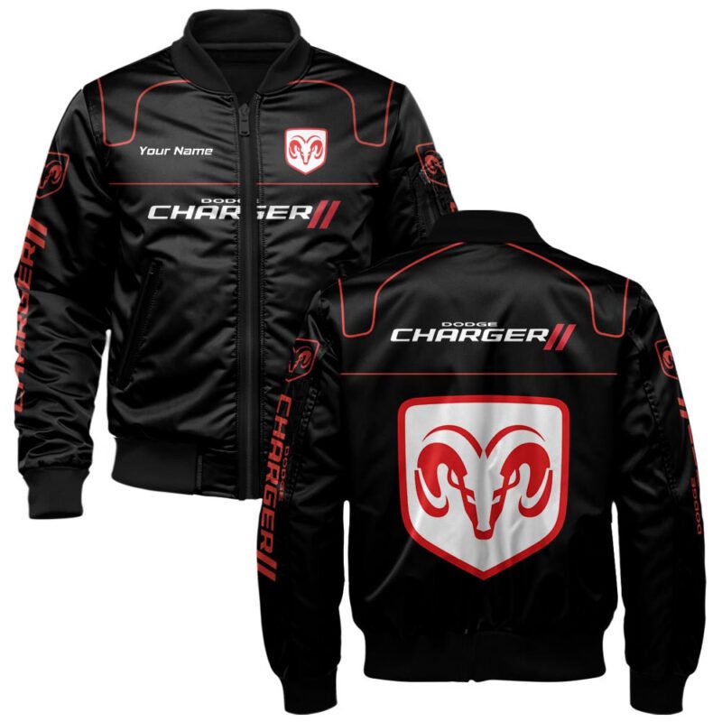 Dodge Charger Bomber Jacket For Car-Racing Fans LBB1129