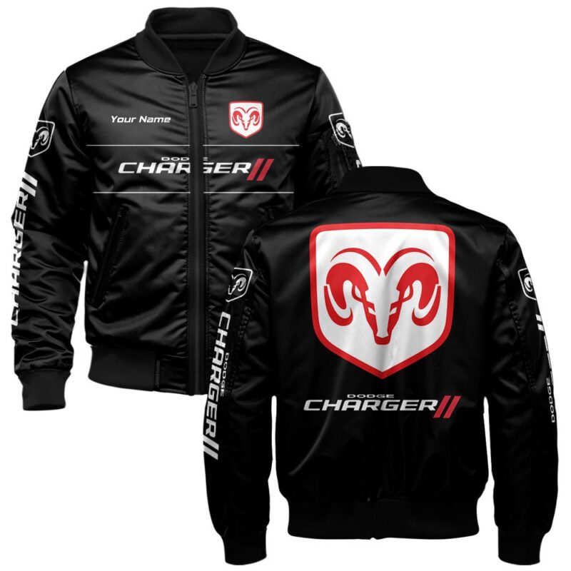 Dodge Charger Bomber Jacket For Car-Racing Fans LBB1251