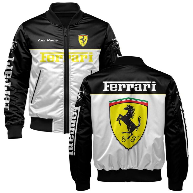 Ferrari Bomber Jacket For Car-Racing Fans LBB1021